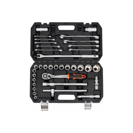 Gigant набор головок и принадлежностей 1/2 дюйма с комбинированными ключами, 35 предметов, GAS-1/2-35