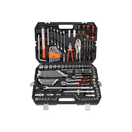 Gigant набор инструмента 1/2, 1/4 и 3/8 дюйма с 6-гранными головками, 142 предмета, GAS-142