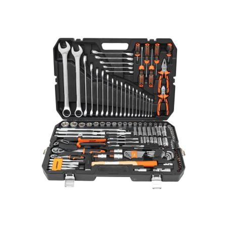 Gigant набор инструмента 1/2 и 1/4 дюйма с 6-гранными головками, 128 предметов, GAS-128