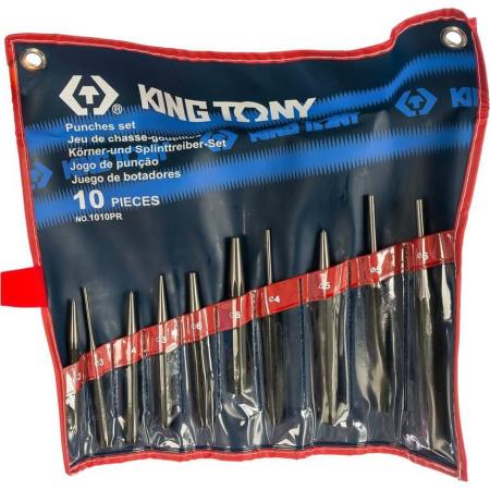 KING TONY Набор выколоток, бородков, кернеров, 10 предметов 1010PR