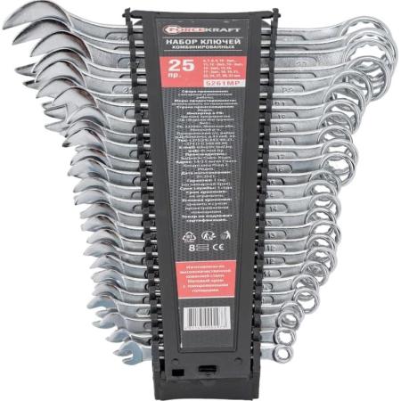 Forcekraft Набор ключей комбинированных 25пр. в пластиковом держателе FK-5261MP(49910)