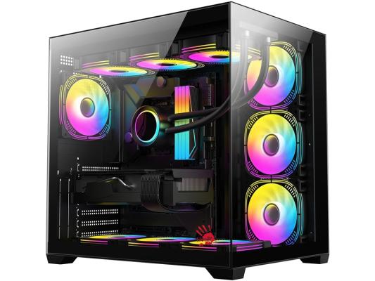 Корпус Bloody CC-122 черный без БП ATX 10x120mm 1xUSB2.0 1xUSB3.0 audio