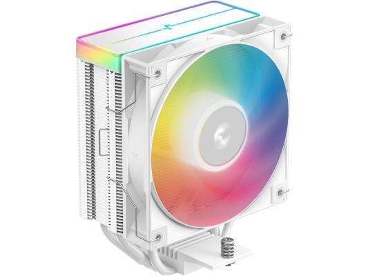 Устройство охлаждения(кулер) Deepcool AG400 Wh V2 ARGB Soc-AM5/AM4/1200/1700/1851 белый 4-pin 31.6dB Al+Cu 220W 643gr Ret (R-AG400-WHAMMN-GJD)