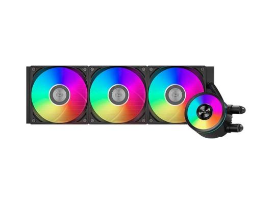 Система водяного охлаждения PcCooler DA360 Pro ARGB Soc-AM5/AM4/1200/1700/1851 черный 4-pin 33.8dB Al 300W Ret (DA360PRO-BKAWXX -GL)
