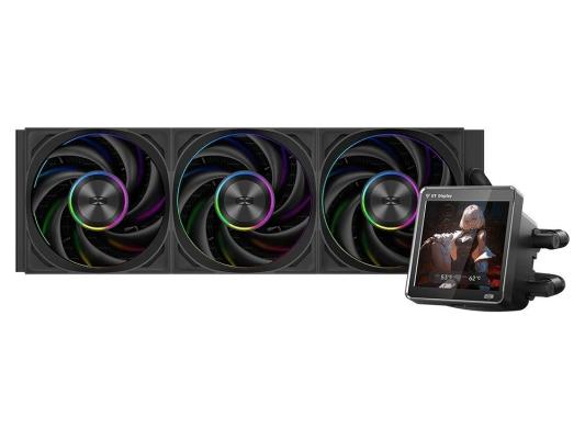 Система водяного охлаждения PcCooler DT360 Display ARGB Soc-AM5/AM4/1200/1700/1851 черный 4-pin 15-33.1dB Al LCD 320W Ret (DT360-BKAWXY-GL)