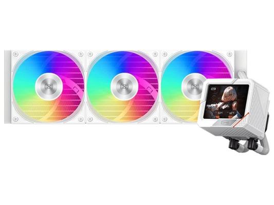 Система водяного охлаждения PcCooler GT360 Display ARGB Soc-AM5/AM4/1200/1700/1851 белый 4-pin 15-41.5dB Al LCD 310W Ret (GT360-WHAWXY-GL)