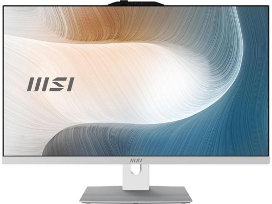 Моноблок MSI Modern AM242P 1M-1020XRU 23.8" Full HD Core 7 150U (1.8) 16Gb SSD512Gb Graphics без ОС GbitEth WiFi BT 120W клавиатура мышь Cam белый 1920x1080