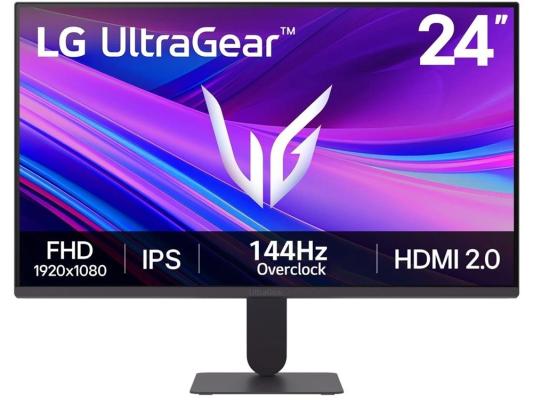 Монитор LG 23.8" UltraGear 24G411A-B черный IPS LED 16:9 HDMI матовая 1500:1 300cd 178гр/178гр 1920x1080 144Hz G-Sync FreeSync DP FHD 3.3кг