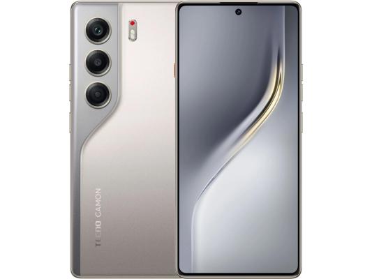 Смартфон Tecno Camon 40 256Gb 8Gb титан моноблок 3G 4G 2Sim 6.78" 1080x2436 Android 15 50Mpix 802.11 a/b/g/n/ac NFC GPS GSM900/1800 GSM1900 Protect FM microSD max1024Gb