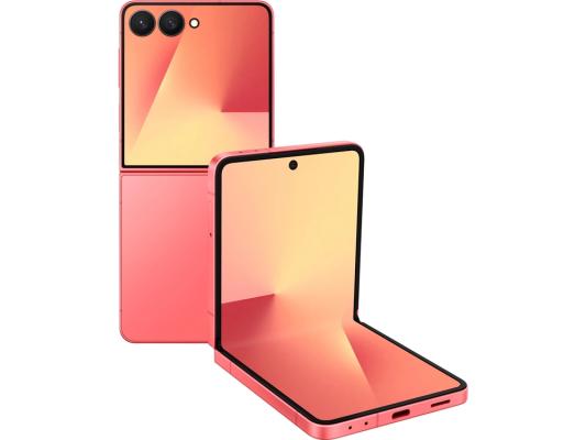 Смартфон Samsung SM-F766B Galaxy Z Flip7 256Gb 12Gb коралловый раскладной 3G 4G 1Sim 6.9" 1080x2520 Android 16 50Mpix 802.11 a/b/g/n/ac/ax/be NFC GPS GSM900/1800 GSM1900 Protect