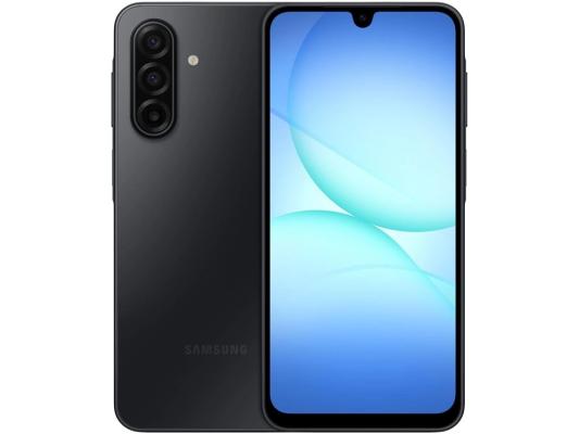 Смартфон Samsung SM-A175F Galaxy A17 128Gb 6Gb черный моноблок 3G 4G 2Sim 6.7" 1080x2340 Android 15 50Mpix 802.11 a/b/g/n/ac NFC GPS GSM900/1800 GSM1900 microSD max2048Gb