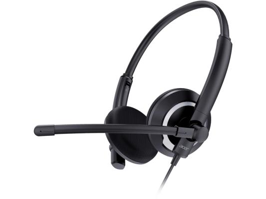 Наушники с микрофоном Acer OHW307 черный 1.8м накладные оголовье (ZL.HDSEE.002)