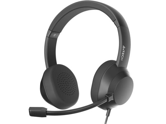 Наушники с микрофоном A4Tech Fstyler FH150U черный 2м накладные USB оголовье (FH150U BLACK)
