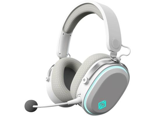 Наушники с микрофоном GMNG GG-HS405W белый мониторные BT/Radio/3.5mm оголовье (1899880)