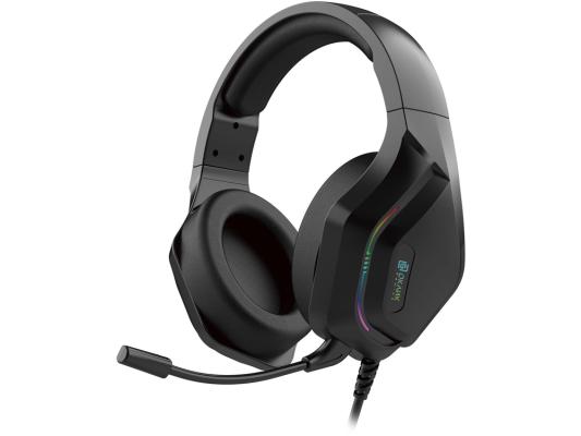 Наушники с микрофоном Оклик HS-L600G черный 2.2м мониторные USB оголовье (1939588)