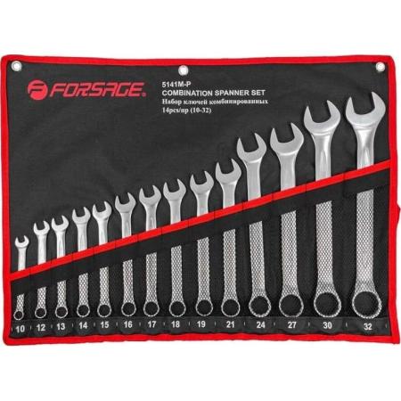 Forsage Набор ключей комбинированных 14 предметов на полотне F-5141P(9662)