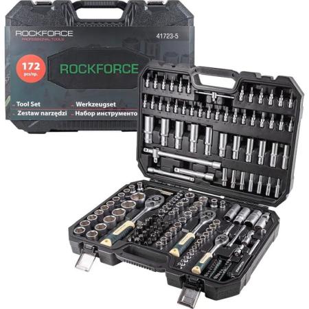 Rockforce Набор инструментов 1/4", 3/8", 1/2" 6-гранный 4-32мм 172 предмета RF-41723-5(46734)