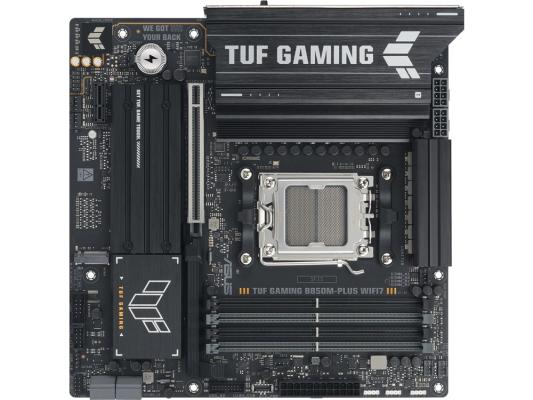Материнская плата Asus TUF GAMING B850M-PLUS WIFI7 Socket AM5 AMD B850 4xDDR5 mATX AC`97 8ch(7.1) 2.5Gg RAID+HDMI+DP