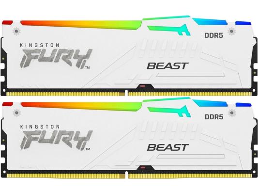 Память DDR5 2x16GB 6000MHz Kingston KF560C30BWEAK2-32 Fury Beast RGB RTL Gaming PC5-48000 CL30 DIMM 288-pin 1.4В kit single rank с радиатором Ret