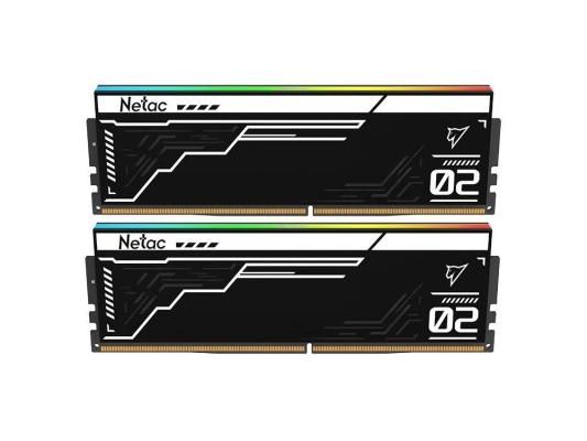 Память DDR5 2x16GB 7200MHz Netac NTS2D5P72DP-32K Shadow II RGB RTL Gaming PC5-57600 CL34 DIMM ECC 288-pin 1.4В с радиатором Ret