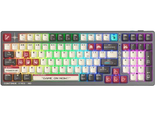 Клавиатура A4Tech Bloody WS98 Pixels Red механическая темно-серый/белый USB беспроводная BT/Radio Multimedia for gamer LED (WS98)