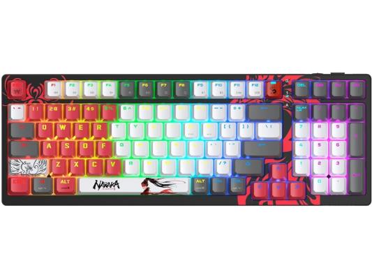 Клавиатура A4Tech Bloody WS98 Naraka механическая серый/красный USB беспроводная BT/Radio Multimedia for gamer LED (WS98)