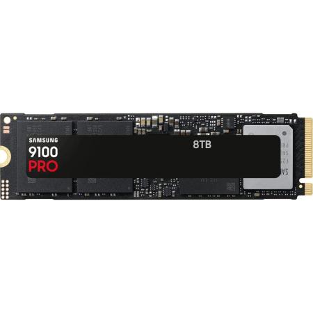 Твердотельный накопитель SSD Samsung M.2 2280 8TB 9100 PRO Black Client SSD PCIe Gen5x4 with NVMe, 14800/13400, MTBF 1.5M, 3D NAND, 8192MB, 4800TBW, 0,33DWPD