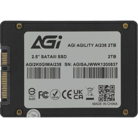 Твердотельный накопитель SSD AGI  AI238 SSD 2.5" 2TB QLC RETAIL-Color Box