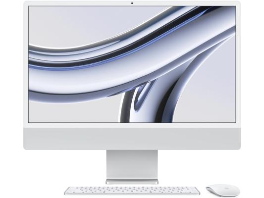 Моноблок Apple iMac A2874 24" 4.5K M3 8 core (4) 8Gb SSD512Gb 10 core GPU macOS WiFi BT 143W клавиатура мышь Cam серебристый 4480x2520