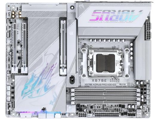 Материнская плата Gigabyte X870E AORUS PRO X3D ICE Socket AM5 AMD X870E 4xDDR5 ATX AC`97 8ch(7.1) 5Gigabit RAID+HDMI