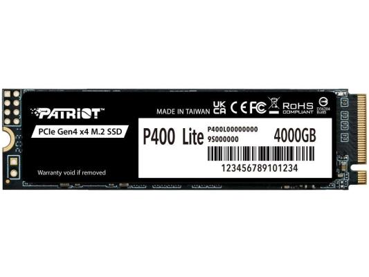Накопитель SSD Patriot PCIe 4.0 x4 4TB P400LP4KGM28H P400 Lite M.2 2280