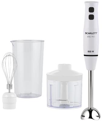 Блендер погружной Scarlett SC-HB42F06 850Вт белый  (Уценка, поврежденная упаковка)