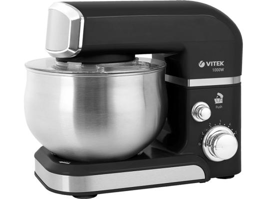 Кухонная машина Vitek Midnight VT-4116 планетар.вращ. 1000Вт черный/стальной