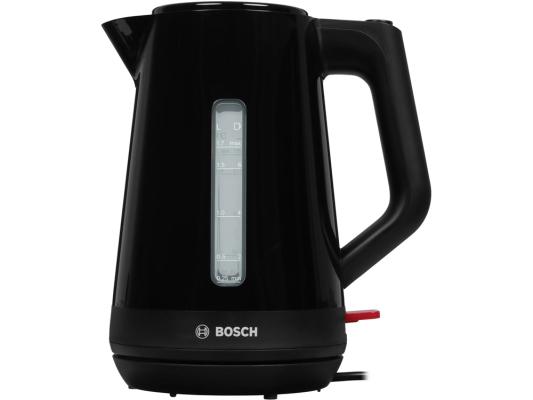 Чайник электрический Bosch TWK1M123 1.7л. 2400Вт черный корпус: пластик