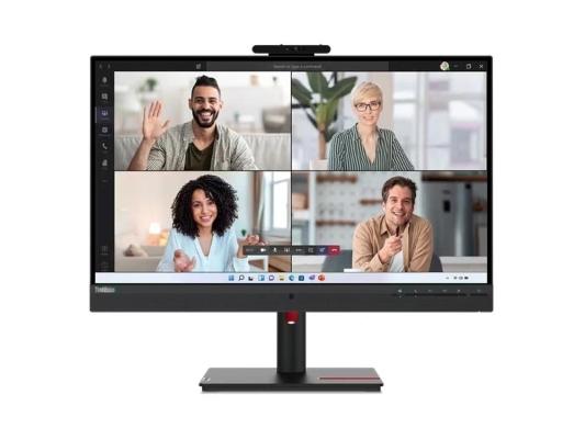 Монитор Lenovo 23.8" ThinkVision T24v-30 черный IPS LED 4ms 16:9 HDMI M/M Cam матовая HAS Piv 1000:1 250cd 178гр/178гр 1920x1080 75Hz VGA DP FHD USB 6кг