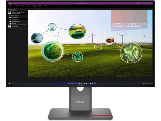 Монитор Lenovo 27" ThinkVision P27q-40 черный IPS LED 16:9 HDMI матовая HAS Piv 1500:1 350cd 178гр/178гр 2560x1440 120Hz DP Quad 2K (1440p) USB 6.4кг