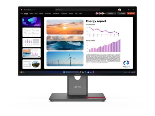Монитор Lenovo 23.8" ThinkVision P24q-40 черный IPS LED 16:9 HDMI матовая HAS Piv 300cd 178гр/178гр 2560x1440 120Hz DP Quad 2K (1440p) USB 5.1кг