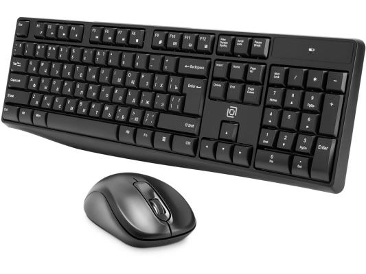 Клавиатура + мышь Оклик S260W клав:черный мышь:черный USB беспроводная Multimedia (2066170)