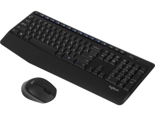 Клавиатура + мышь Logitech MK345 клав:черный мышь:черный USB беспроводная (920-012925)