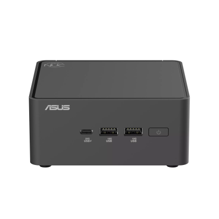 платформа для ПК/ Nettop ASUS NUC Model: NUC15CRH, Intel® Core™ 3 Processor 100U, 2xDDR5-5600 SO-DIMM supp, Intel® Graphics, Wi-Fi 7, BT v5.4, 3xUSB 3.2 Gen2, 1xUSB 2.0, 1xUSB 3.2 Gen2 Type-C + 2xT-bolt (incl. DP 2.1 and USB4), 2xHDMI 2.1, 1xRJ45 LAN, 1xDC-in, Supp:128GB~8TB M.2 2280 NVMe™PCIe®5.0 x 4 SSD or 128GB~8TB M.2 2280 NVMe™PCIe®4.0x4 SSD+128GB~2TB M.2 2242 NVMe™PCIe®4.0x4 SSD, 19VDC, 6.32A, 120W Adapter, W/O OS, ASUS LOGO, Black