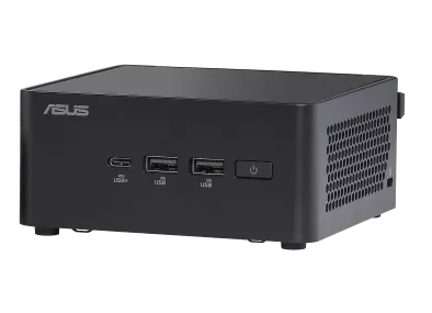 платформа для ПК/ Nettop ASUS NUC Model: NUC14RVH, Intel® Core™ 3 Processor 100U, 2xDDR5-5600 SO-DIMM supp, Intel® Graphics, Wi-Fi 6E AX211, BT v5.3, 3xUSB 3.2 Gen2, 1xUSB 2.0, 1xUSB 3.2 Gen2 Type-C + 2xT-bolt 4 Type-C w/DP 1.4, 2xHDMI 2.1, 1xRJ45 LAN, 1xDC-in, Supp: 128GB~4TB M.2 2280 NVMe™ PCIe® 4.0 x 4 SSD+128GB~1TB M.2 2242 NVMe™ PCIe® 4.0 x 4 SSD+128GB~4TB 2.5" SATA SSD/HDD?, 19VDC, 4.74A, 90W Adapter, W/O OS, ASUS LOGO, Black