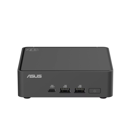 платформа для ПК/ Nettop ASUS NUC Model: NUC15CRK, Intel® Core™ 3 Processor 100U, 2xDDR5-5600 SO-DIMM supp, Intel® Graphics, Wi-Fi 7, BT v5.4, 3xUSB 3.2 Gen2, 1xUSB 2.0, 1xUSB 3.2 Gen2 Type-C + 2xT-bolt (incl. DP 2.1 and USB4), 2xHDMI 2.1, 1xRJ45 LAN, 1xDC-in, Supp: 128GB~8TB M.2 2280 NVMe™PCIe®5.0x4 SSD or 128GB~8TB M.2 2280 NVMe™PCIe®4.0x4 SSD + 128GB~2TB M.2 2242 NVMe™PCIe®4.0x4 SSD, 19VDC, 6.32A, 120W Adapter, W/O OS, ASUS LOGO, Black