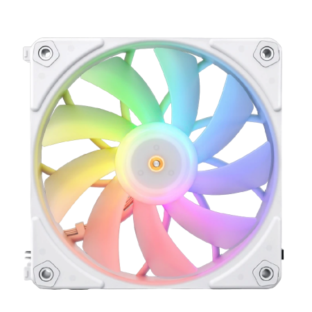 Кулер для корпуса/ Case Cooler JONSBO ZF-120W (120x120x25mm, 4-pin PWM, ARGB, 61.0CFM, 28.9dBA, 1500RPM, White, 3pcs)