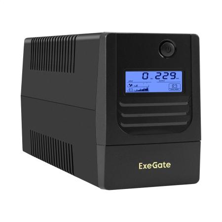 ИБП ExeGate Smart LB-1000.LCD.AVR.4C13.USB (1000VA/650W, LCD, AVR, 4*C13, USB, батарея 12V 9Ah, Black)