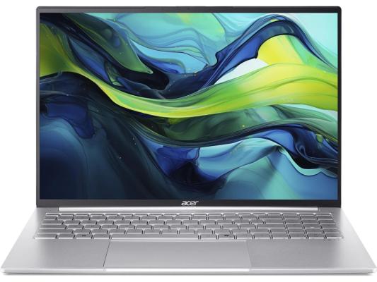 Ноутбук Acer SFL16-51M-785G Core Ultra 7 155U 16Gb SSD1Tb Intel Graphics 16" IPS WUXGA (1920x1200) без ОС silver WiFi BT Cam 4810mAh (NX.D3VCD.002)