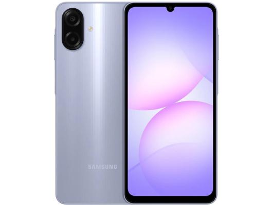 Смартфон Samsung SM-A075F Galaxy A07 128Gb 4Gb фиолетовый моноблок 3G 4G 2Sim 6.7" 720x1600 Android 15 50Mpix 802.11 a/b/g/n/ac GPS GSM900/1800 GSM1900 Protect microSD max2048Gb