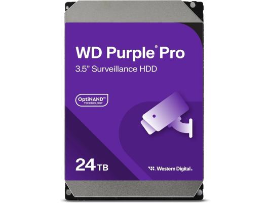 Жесткий диск WD SATA-III 24TB WD241PURP Surveillance Purple Pro (7200rpm) 512Mb 3.5"