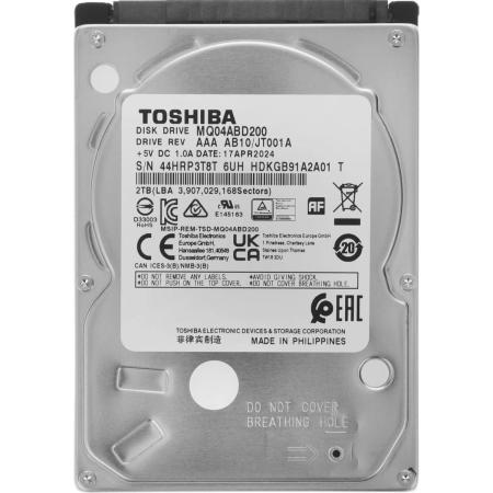 Жесткий диск Toshiba SATA-III 2TB MQ04ABD200 Notebook/Desktop MQ04 512E (5400rpm) 128Mb 2.5"