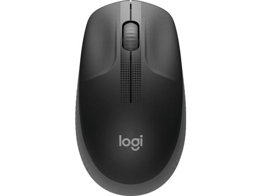 Мышь Logitech M190 черный/темно-серый оптическая 1000dpi беспров. USB 2but (910-005913)