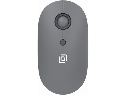 Мышь Оклик 408MW графитовый оптическая 1600dpi silent беспров. USB для ноутбука 4but (2007533)